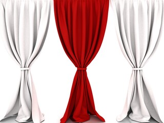 curtains .3d Render Illustration..