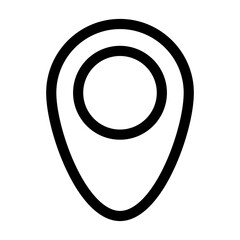 pin pointer location line style icon