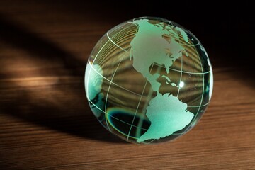 Glass Green Globe