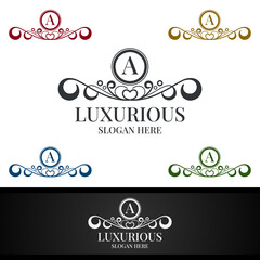 Luxurious Royal Logo for Jewelry, Wedding, Hotel or Fashion