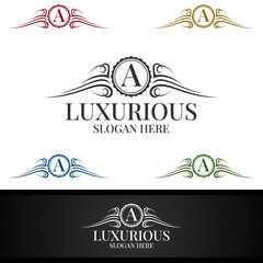 Luxurious Royal Logo for Jewelry, Wedding, Hotel or Fashion