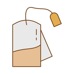 Naklejka premium tea bag fill style icon