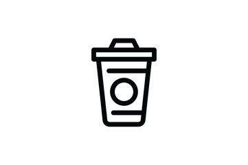 Morning Outline Icon - Coffe Cup