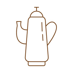 tea pot line style icon