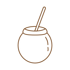 tea mate line style icon