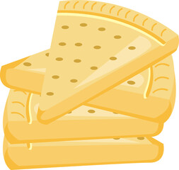 a slice of biscuit, cookies, ckrispy, a pile of biscuir