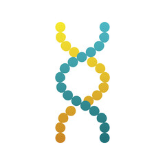 dna molecule structure isolated icon