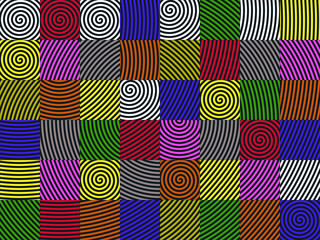 The circle line revolves around itself.