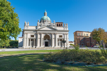 Vercelli Cathedral - Duomo di Vercelli or Cathedral of Saint Eusebius (16th-19th century), square...
