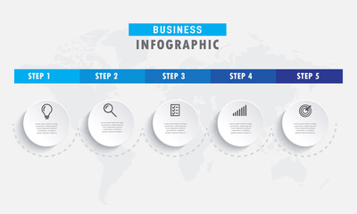 Business infographic template. Illustration vector