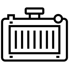 Automobile Condenser  vector 