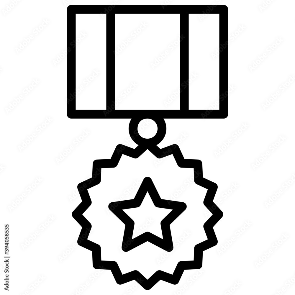 Wall mural Star Award Medal 