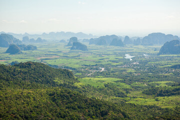 The view from Tab Kak-Hang Nak hill, Krabi.