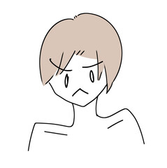 やる気満々のキリっとした顔をした中性的なショートヘアの人物