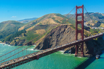 Aerial Golden Gate Bridge 