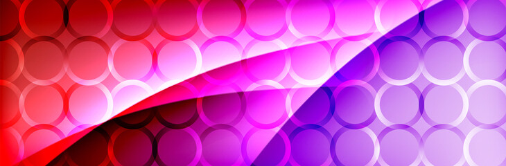 Fluid gradient neon color waves, vector abstract background