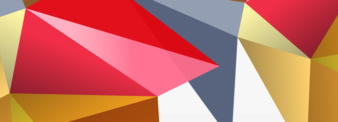 3d mosaic abstract backgrounds, low poly shape geometric design