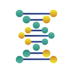 dna molecule structure isolated icon