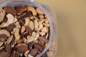 Collection of Nuts - in a bowl ready to eat