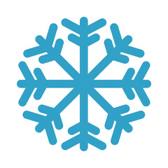 happy merry christmas snowflake flat style icon