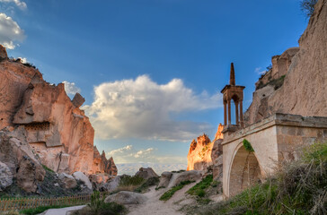 Fototapeta na wymiar Zelve Monastery in Cappadocia, Turkey