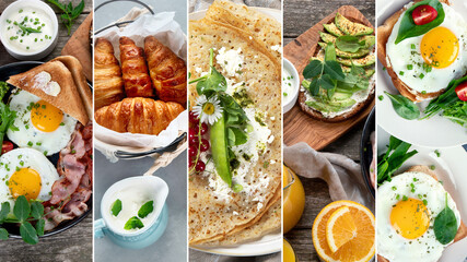 Collage of Healthy breakfast
