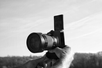 photographer in action
