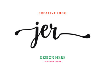 JER lettering logo is simple, easy to understand and authoritative