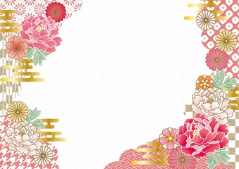 和紙風和柄フレーム01