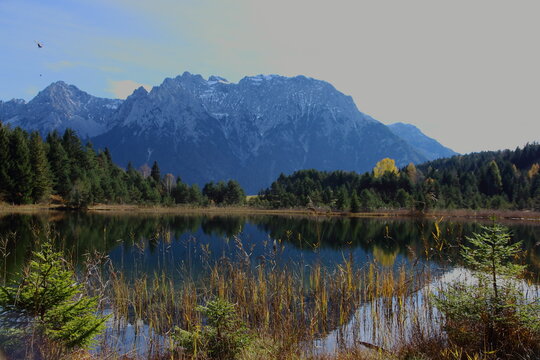 Karwendelpanorama mit Luttensee
