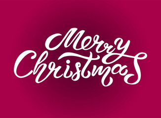 Lettering Composition Merry Christmas