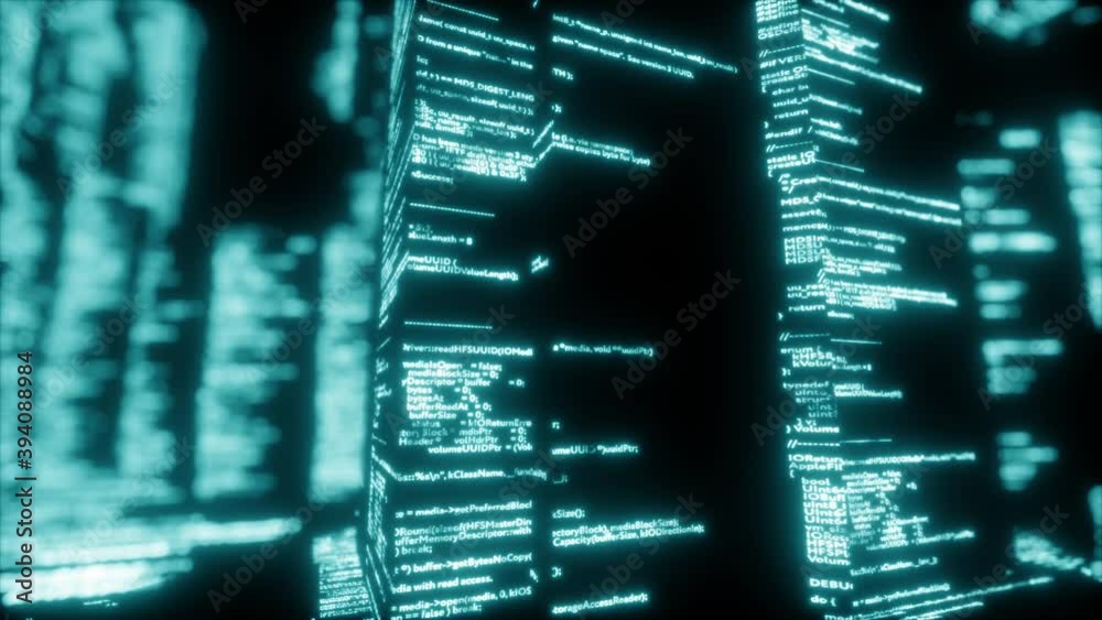 Wall mural programmer binary codes 4k