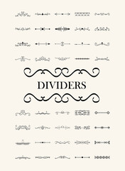 bundle of forty elegants dividers set and lettering