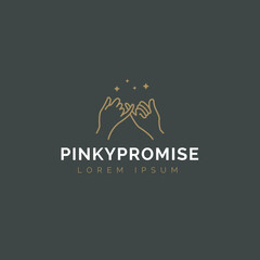 Obraz premium Pinky Promise Vector 