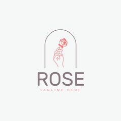 Rose Stamp Vector 