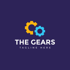 Gears Logo Vector