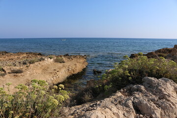 Fototapeta na wymiar calm sea view Cyprus Protaras