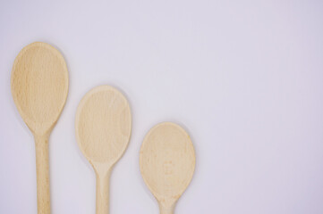 wooden kitchen utensils
