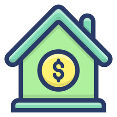 Mortgage House Vector