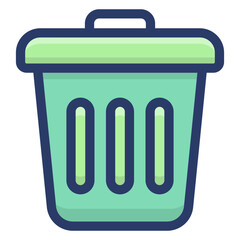 Garbage Can Vector 