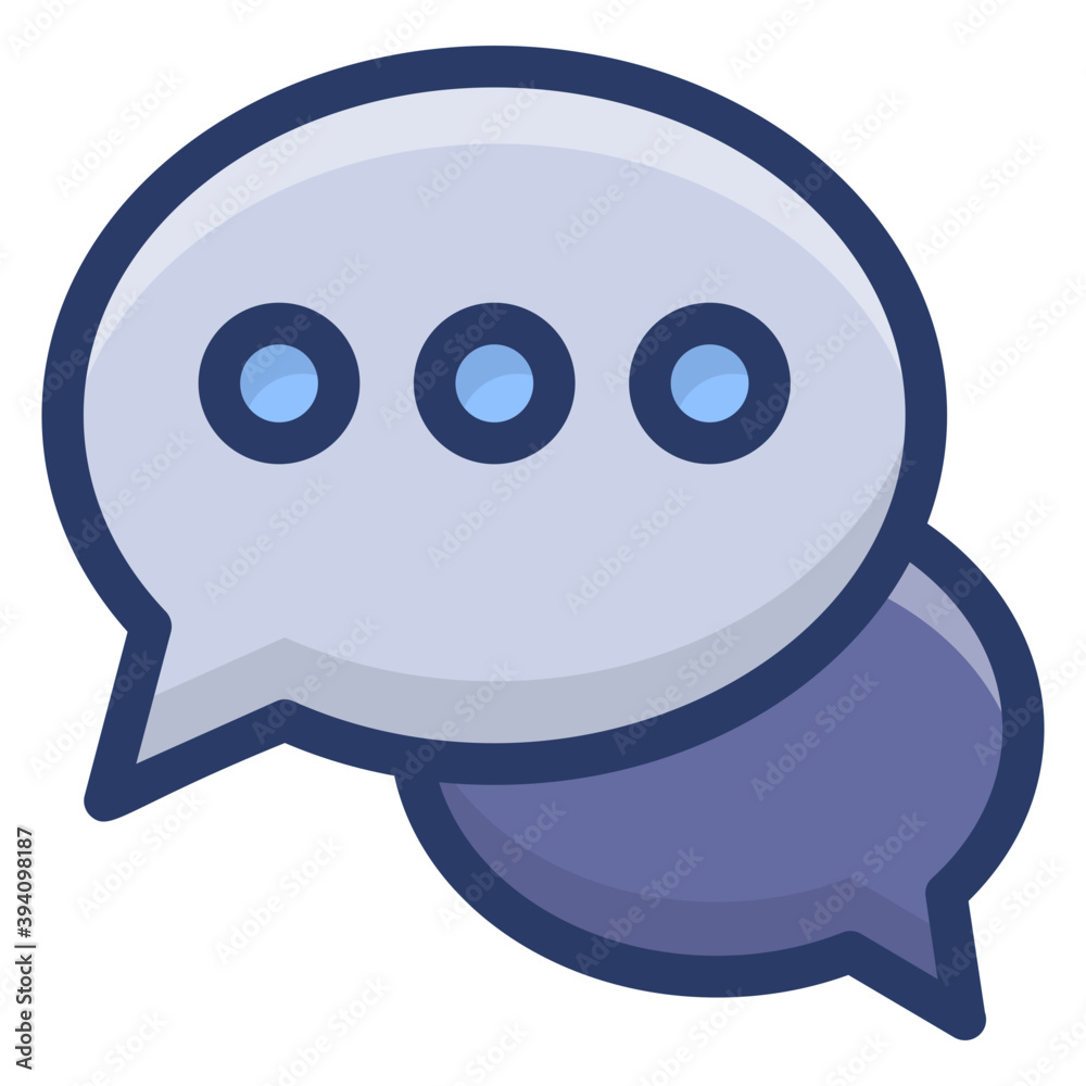 Sticker Online Chat Vector 