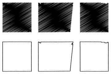 Noxubee, Newton and Neshoba County, Mississippi (U.S. county, United States of America, USA, U.S., US) map vector illustration, scribble sketch map