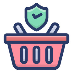 Secure Shopping Vector 