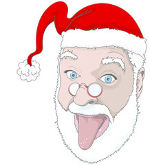 Père Noël : visage et émotions