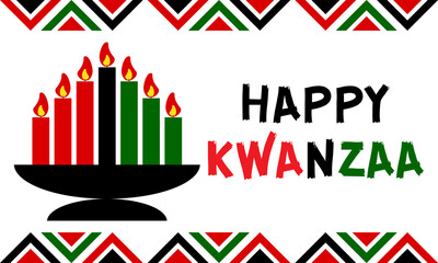 Happy Kwanzaa. Is an annual celebration of African-American culture which is held from December 26 to January 1. African American cultures festival. 