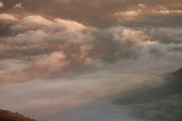 Fototapeta premium Magical sunrise over the mountains