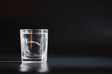 Water soluble tablets. The medicine is soluble. Anti-hangover. Effervescent tablets in a glass.