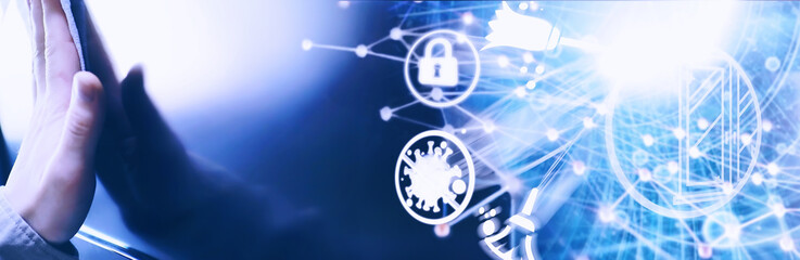 House cleaning concept. Wipe dust off surfaces. Disinfectant treatment of door handles TV electrical. Sanitary treatment at home in quarantine.