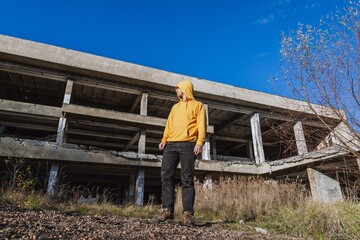 The stalker and The ruins of concert hall 