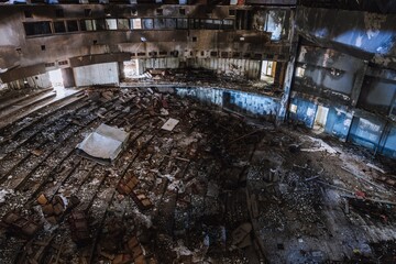 The ruins of concert hall 